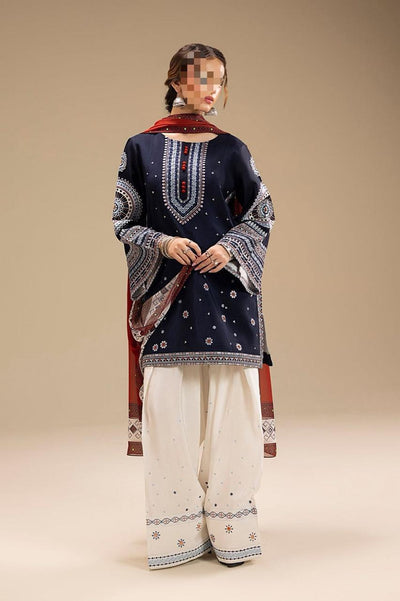 Dhanak Embroidered 3Piece D-001