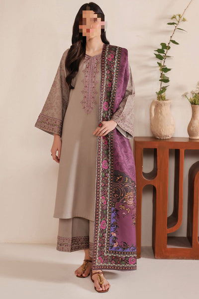 Dhanak Embroidered 3Piece D-003