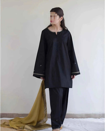 Dhanak Embroidered 3Piece D-005