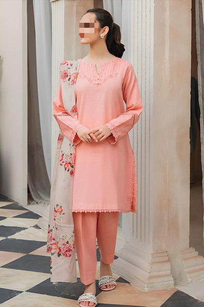 Dhanak Embroidered 3Piece D-011