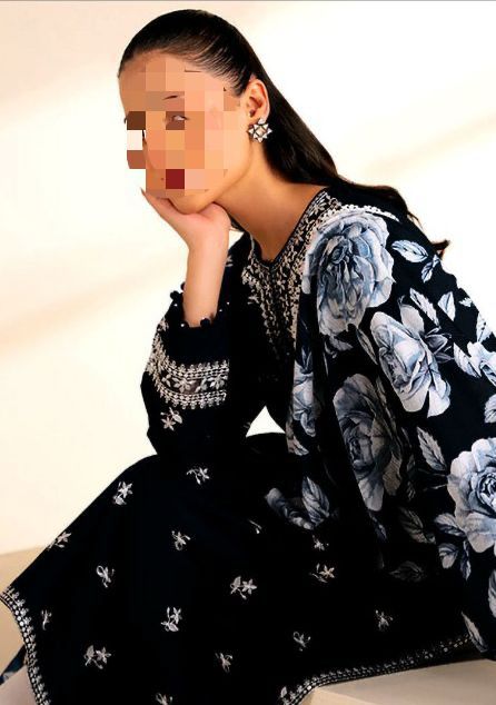 Dhanak Embroidered 3Piece D-029