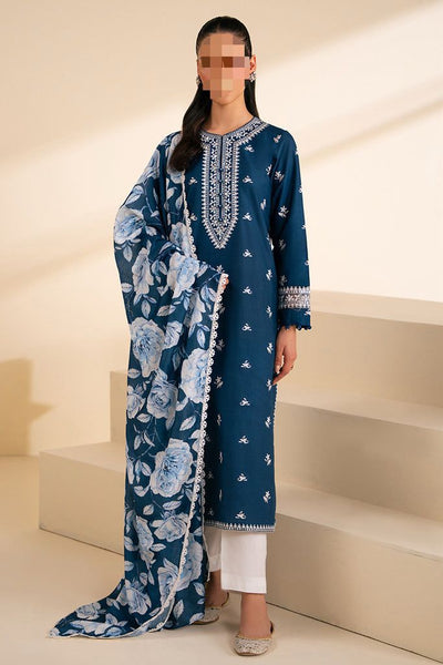 Dhanak Embroidered 3Piece D-030