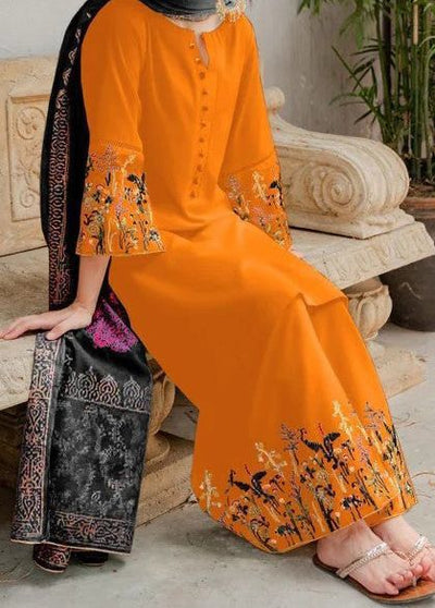 Dhanak Embroidered 3Piece D-049